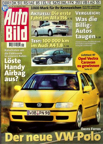 Deckblatt Auto Bild (41/1997)